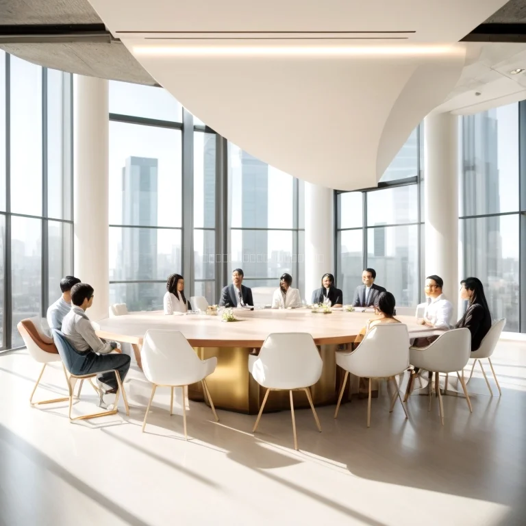 Emprendedores en sesión de meditación y reflexión